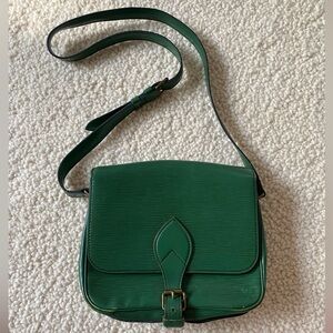 Vintage Louis Vuitton Epi Green crossbody bag